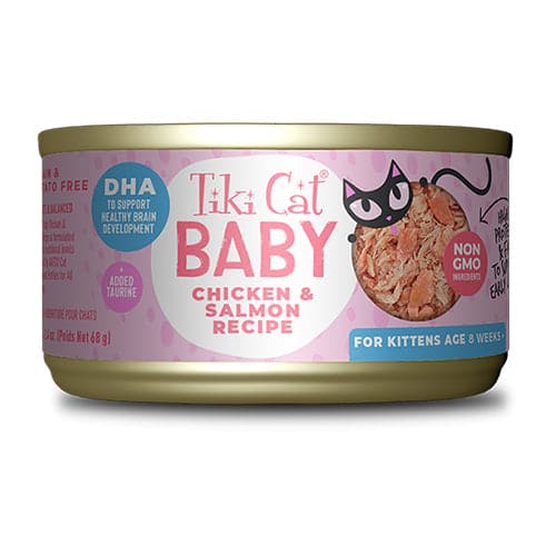 تيكي كات طعام رطب للقطط الصغيرة من عمر 8 اسابيع بنكهة الدجاج والسالمون 68 جرام