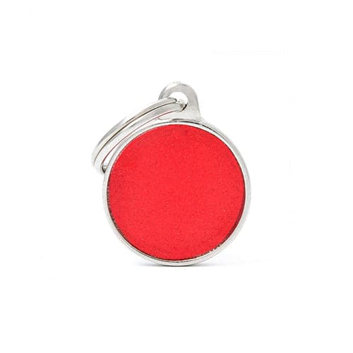 ماي فاميلي قلادة دائرية لون احمر عاكس حجم صغير | متجر باندا.