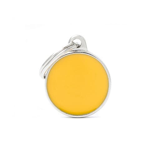 ماي فاميلي قلادة دائرية لون اصفر حجم صغير | متجر باندا.