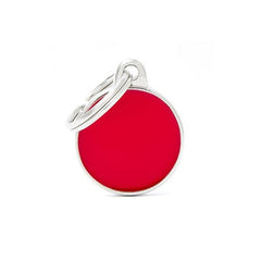 ماي فاميلي قلادة دائرية لون احمر حجم صغير | متجر باندا.