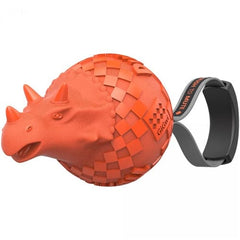 جيم دوق لعبة كلاب مسلية شكل وحيد القرن لون برتقالي مطاطية | متجر باندا.